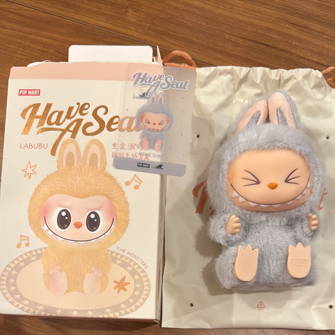 POP MART THE MONSTERS (LABUBU) Have a Seat Plush Series HEHE