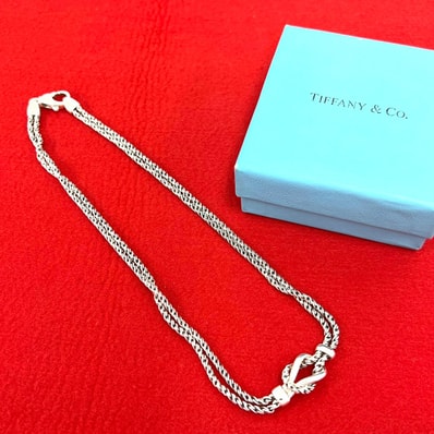 TIFFANY&Co. ティファニー ダブルロープ センターノット ネックレス シルバー925 ネックレス シルバー
72118