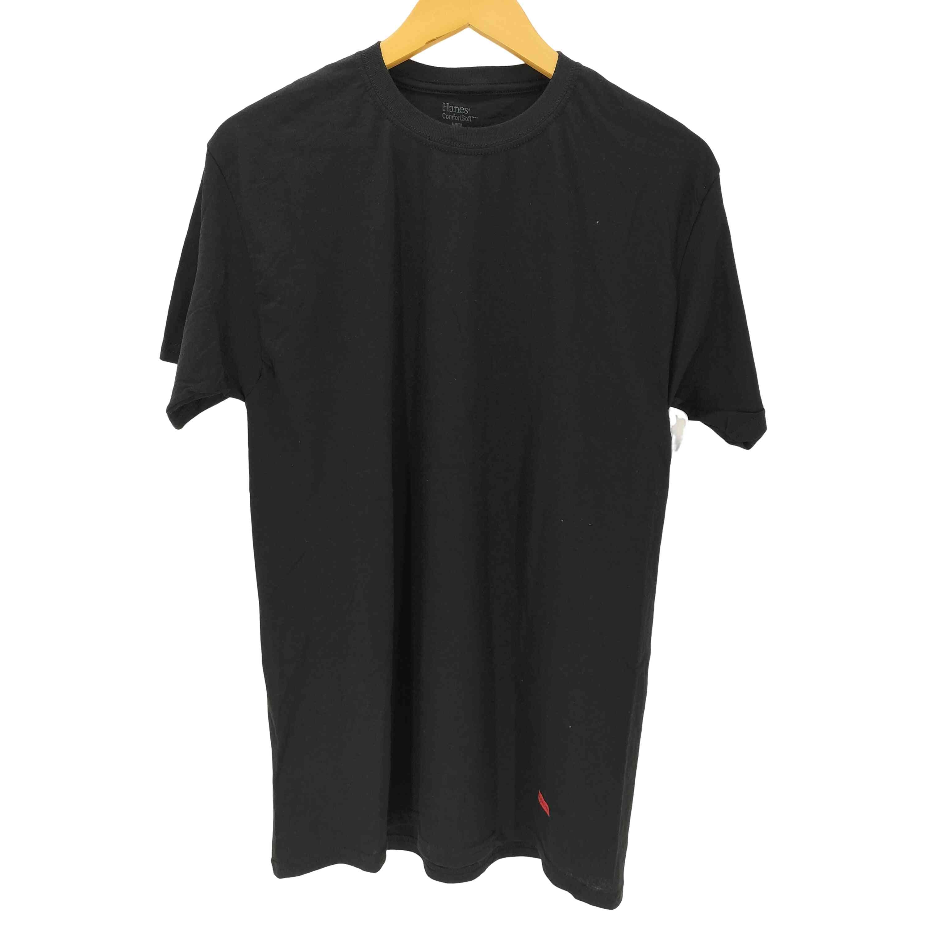 コラボ スモール ボックス ロゴ 無地 ブラック S/S パック Tシャツ【1143403152590】