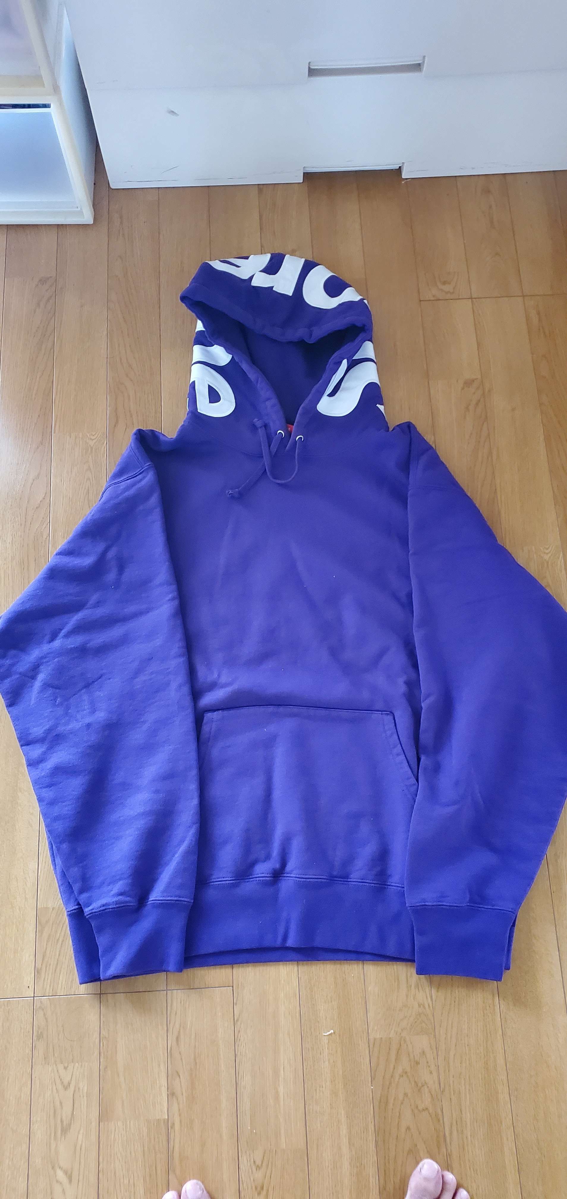 Supreme Contrast Hooded Sweatshirt "Purple"