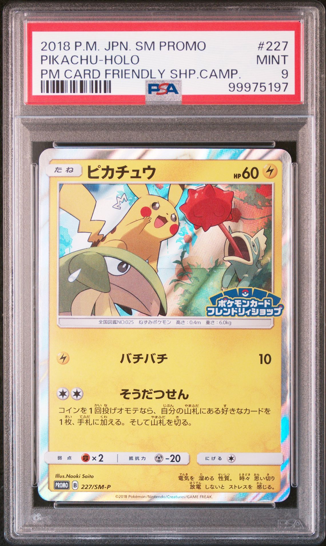 ピカチュウ P [SM-P 227](プロモーションカード「ポケモンカードフレンドリィショップ限定キャンペーン」)