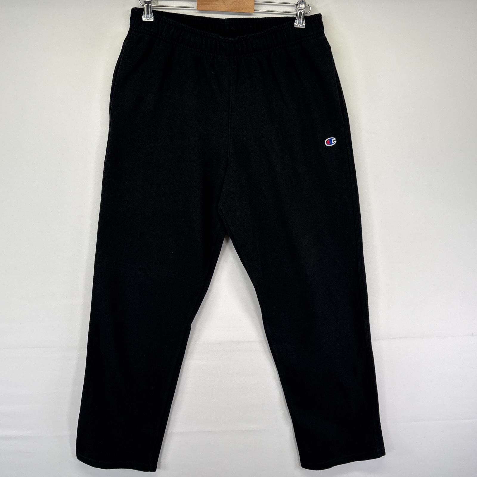 古着 チャンピオン Champion スウェットパンツ ワンポイントロゴ イージーパンツ 長ズボン L  ブラック メンズ