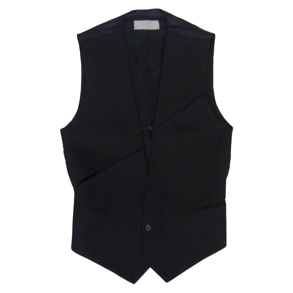 DIOR HOMME ディオールオム 09SS 9E3160500687 Kris Van Assche Archive Vest Gilet クリスヴァンアッシュ期 アーカイブ ベスト ジレ ブラック系 44【中古】