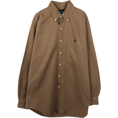 古着 ラルフローレン Ralph Lauren BLAKE 長袖 ボタンダウンシャツ メンズM相当/eaa643440