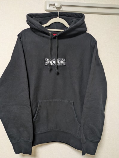 Supreme Bandana Box Logo Hooded Sweatshirt "Black"