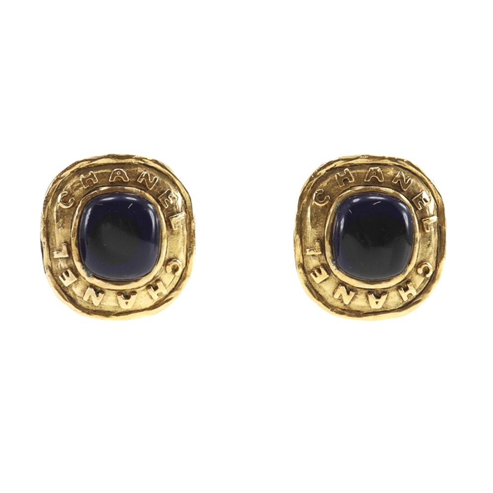 シャネル ヴィンテージ カラーストーン 26 レディースイヤリング