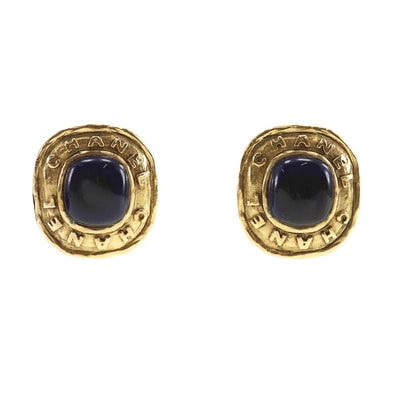 シャネル ヴィンテージ カラーストーン 26 レディースイヤリング