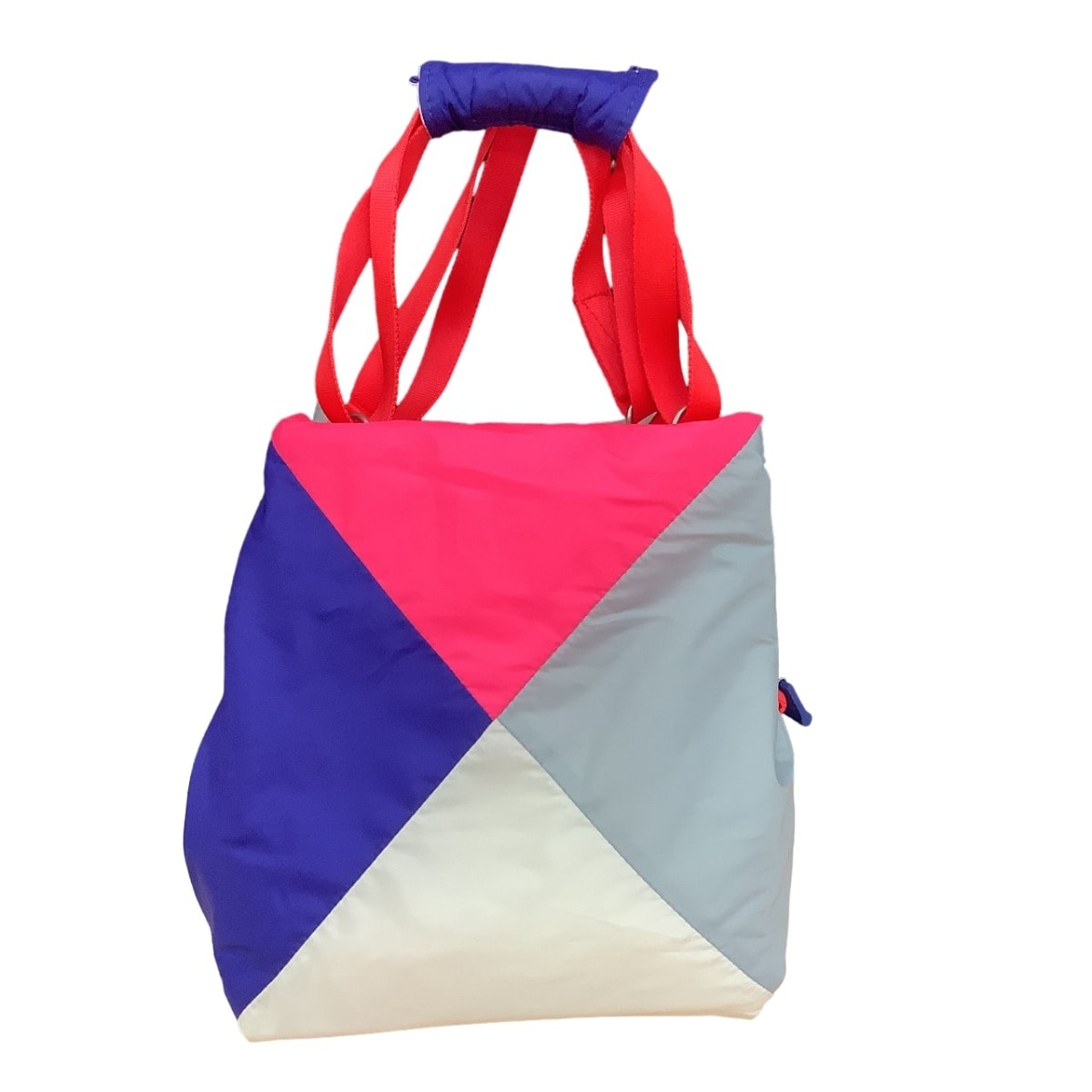 ♪♪ISSEY MIYAKE イッセイミヤケ PLEATS PLEASE ハンドバッグ PP69-AG576 パープル×ピンク×ホワイト