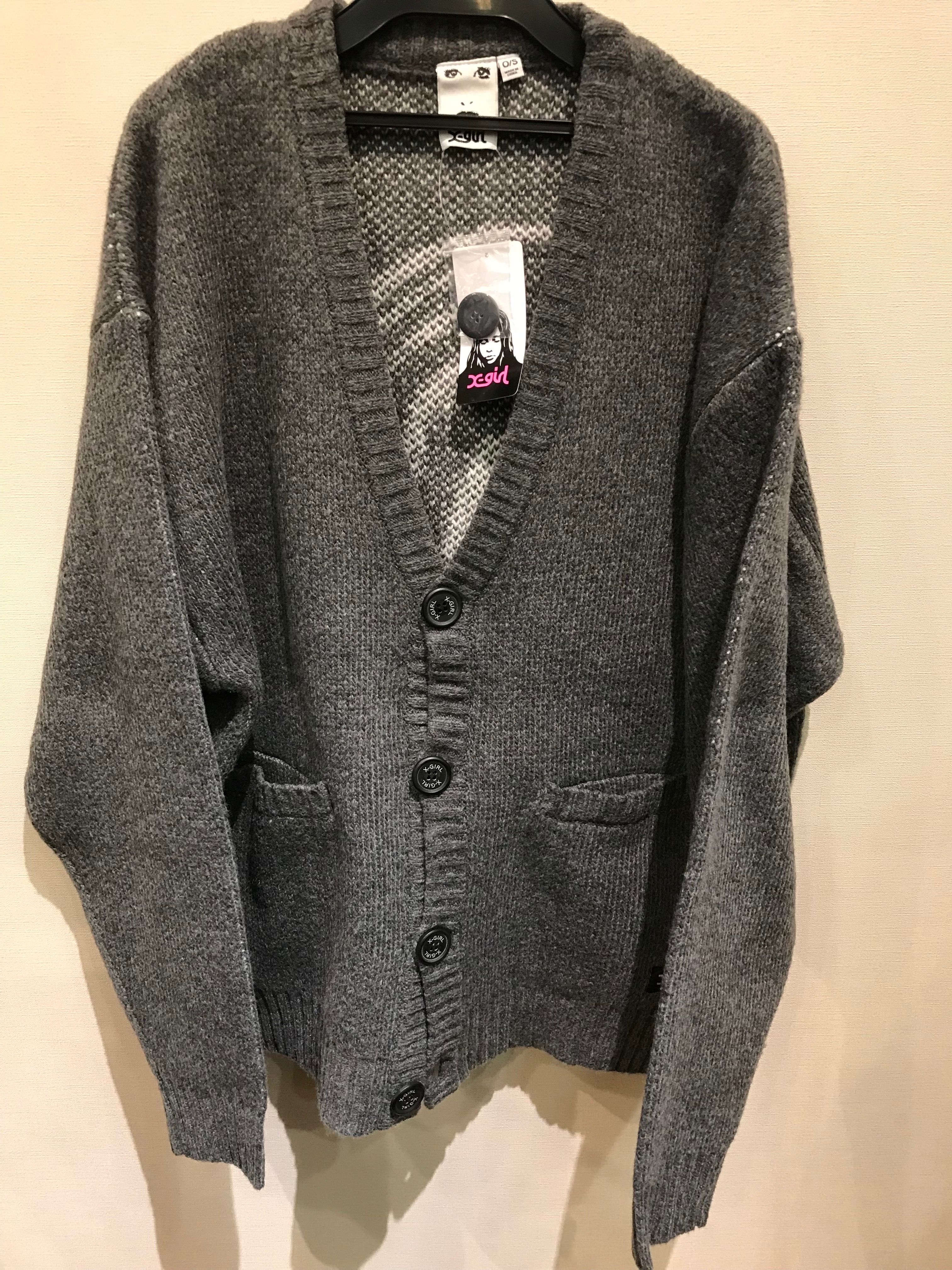face knit cardigan
