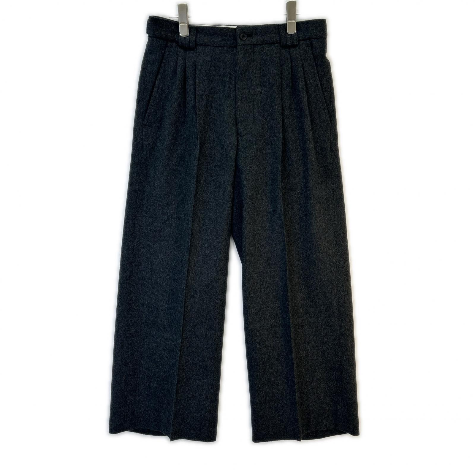 ヨーク YK24FW0845P 24AW Brewed Protain Blend Wool 3PLEATED WIDE TROUSERS 2