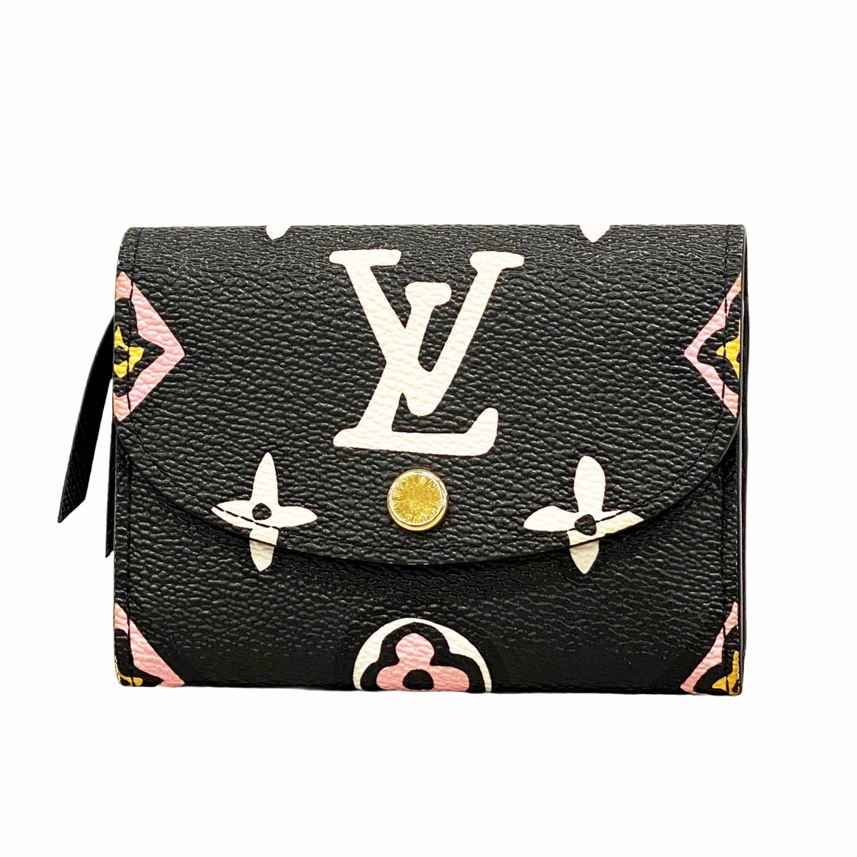【6dd5319-k】ルイヴィトン コインケース モノグラム・ワイルドアットハート ポルトモネロザリ M80755 ノワール【中古】レディース