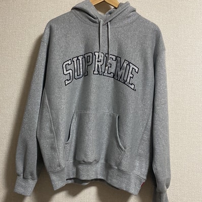 Supreme Glitter Arc Hooded Sweatshirt "Heather Grey"