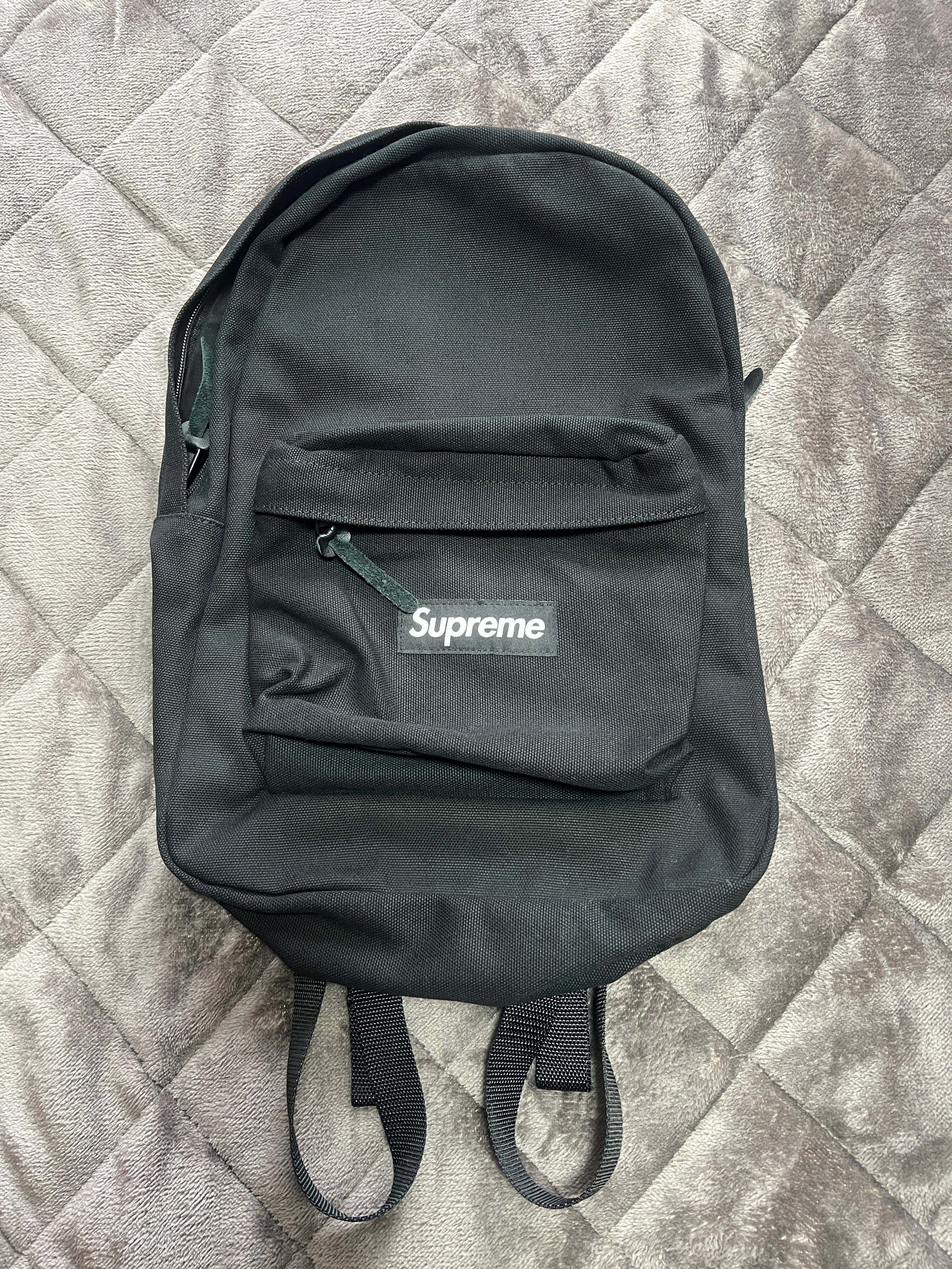 Supreme Canvas Backpack "Black"