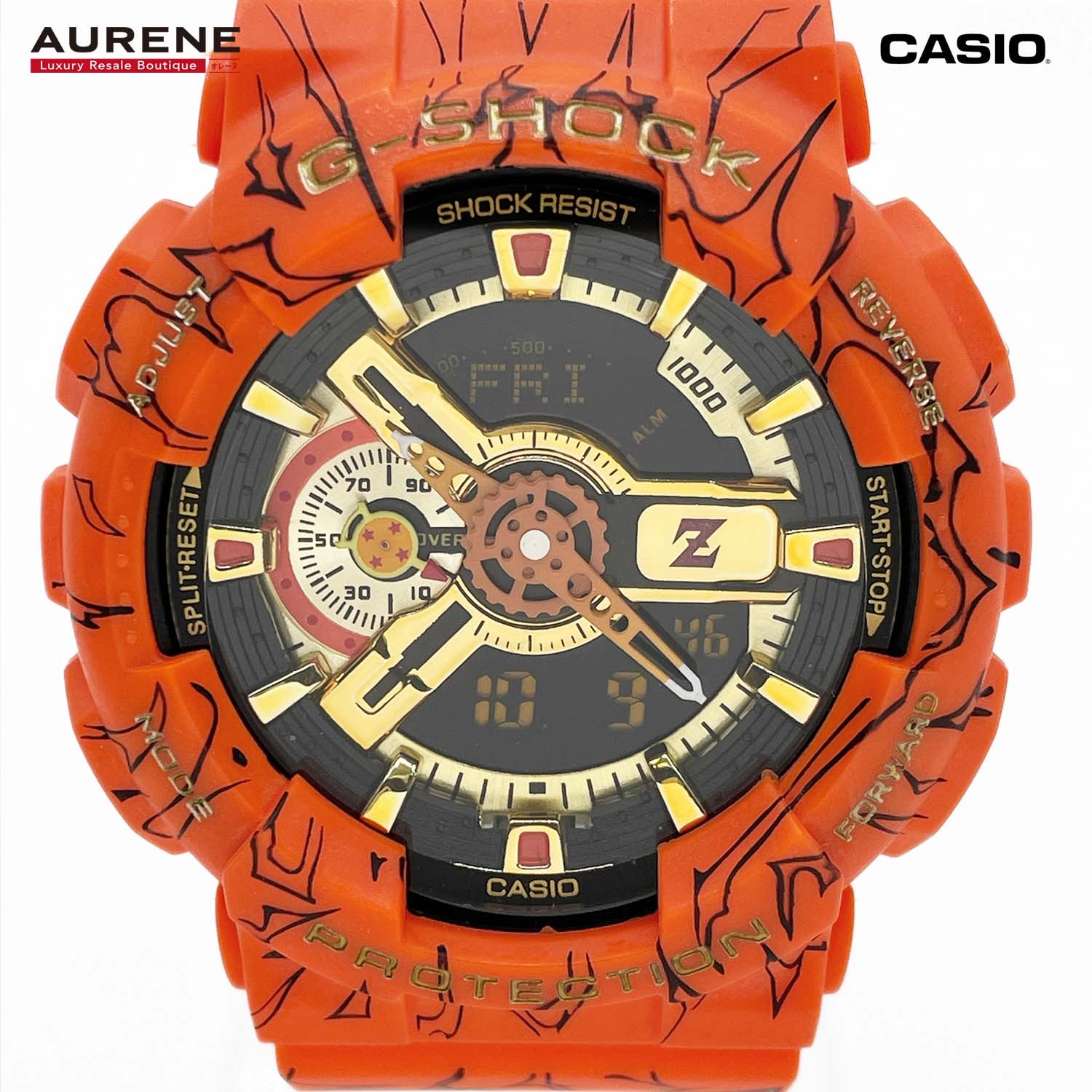 CASIO カシオ 腕時計 G-SHOCK × ドラゴンボールZ コラボ GA-110JDB-1A4JR メンズ
 【中古】