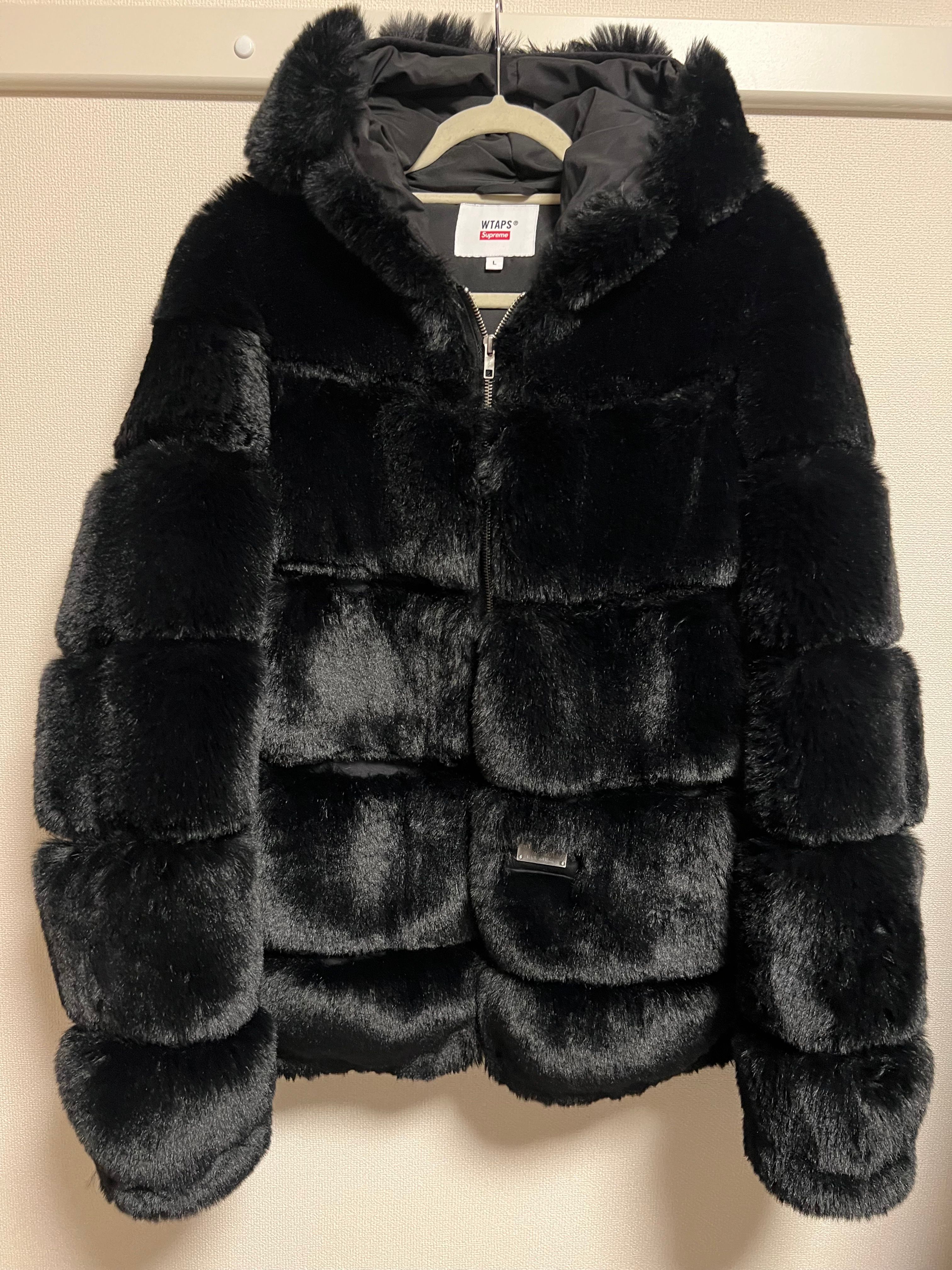 Supreme / WTAPS Faux Fur Hooded Jacket "Black"