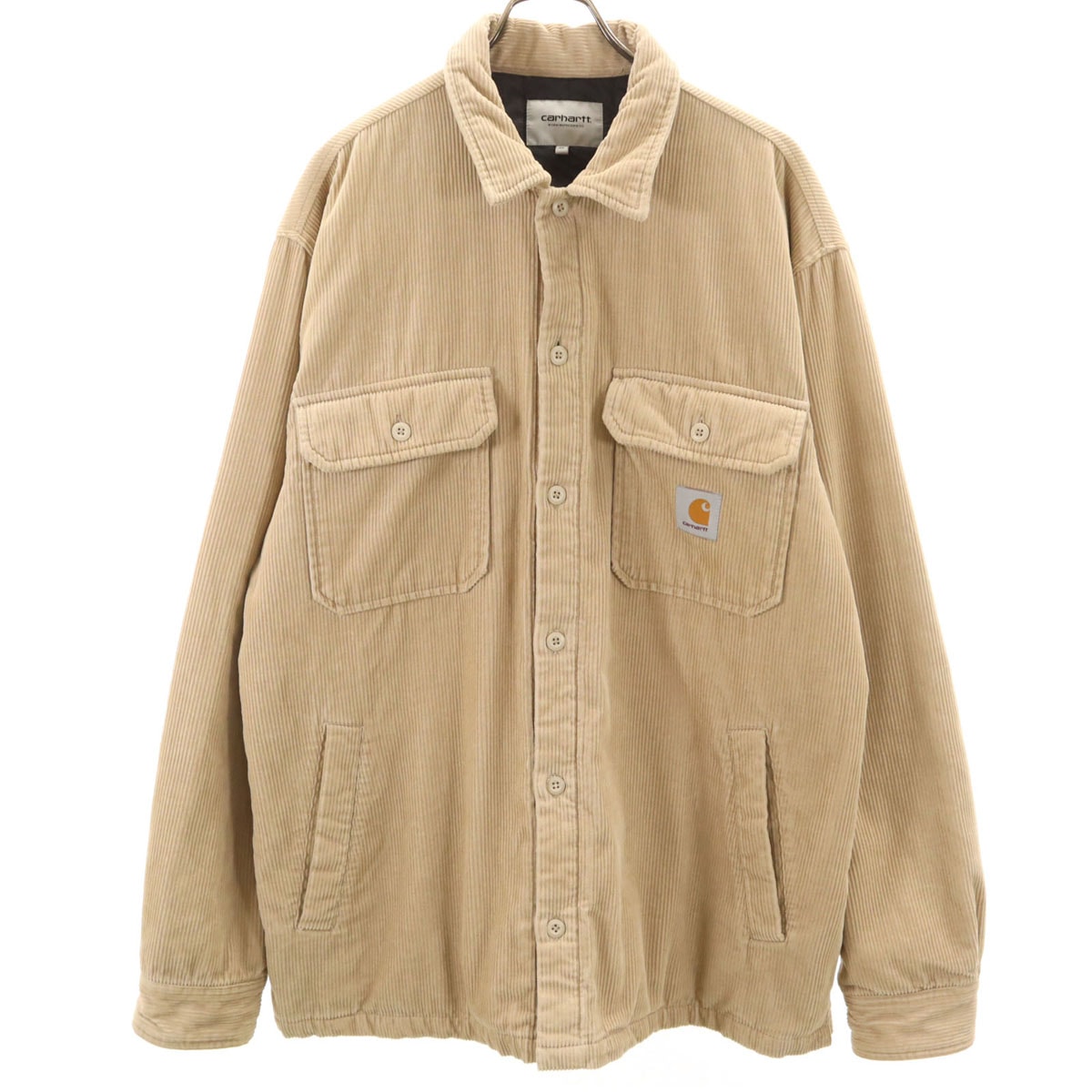 Carhartt カーハート WHITSOME コーデュロイ シャツジャケット XL ベージュ 中綿