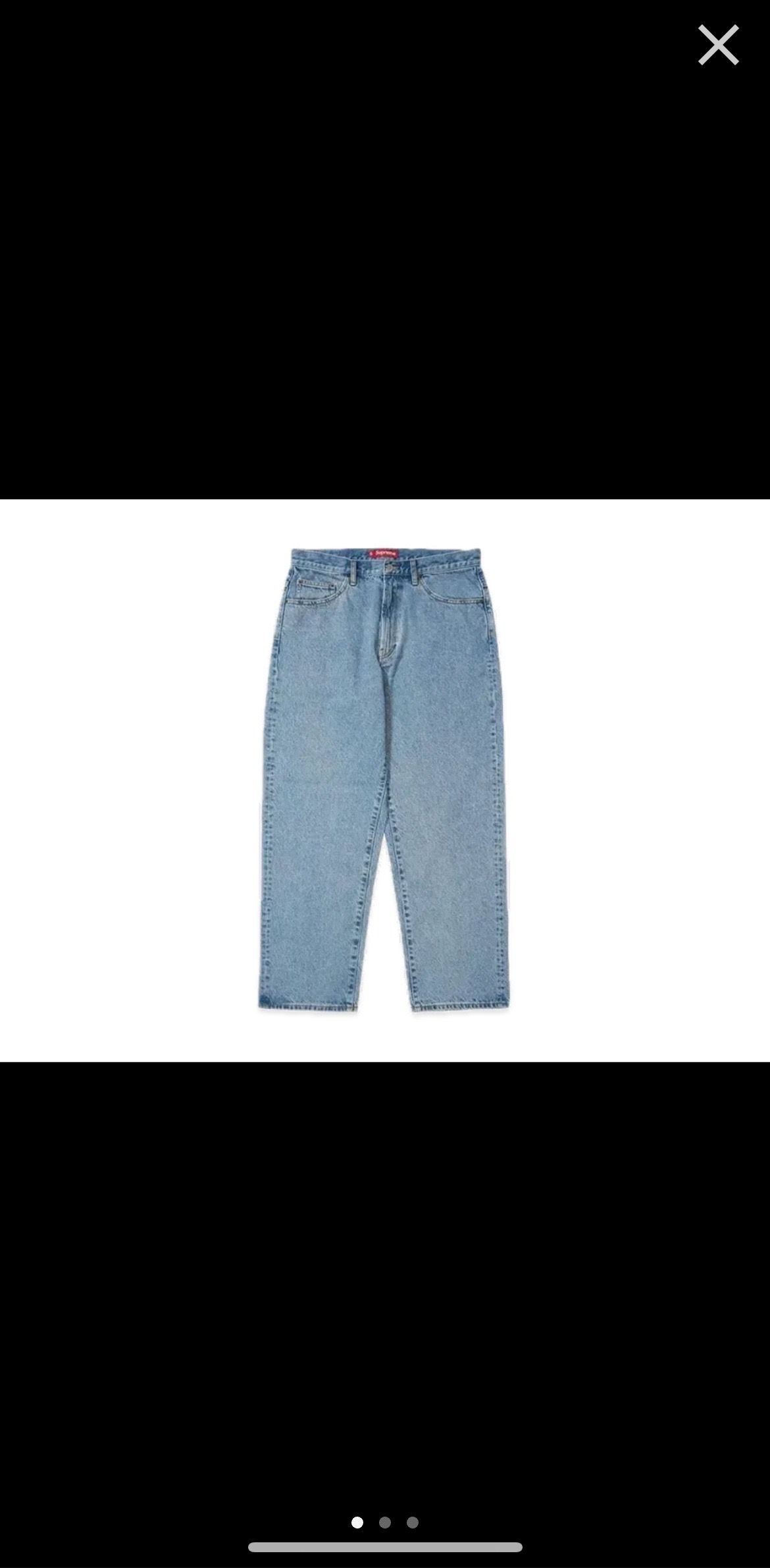 Supreme Baggy Jean "Washed Indigo" (25SS)