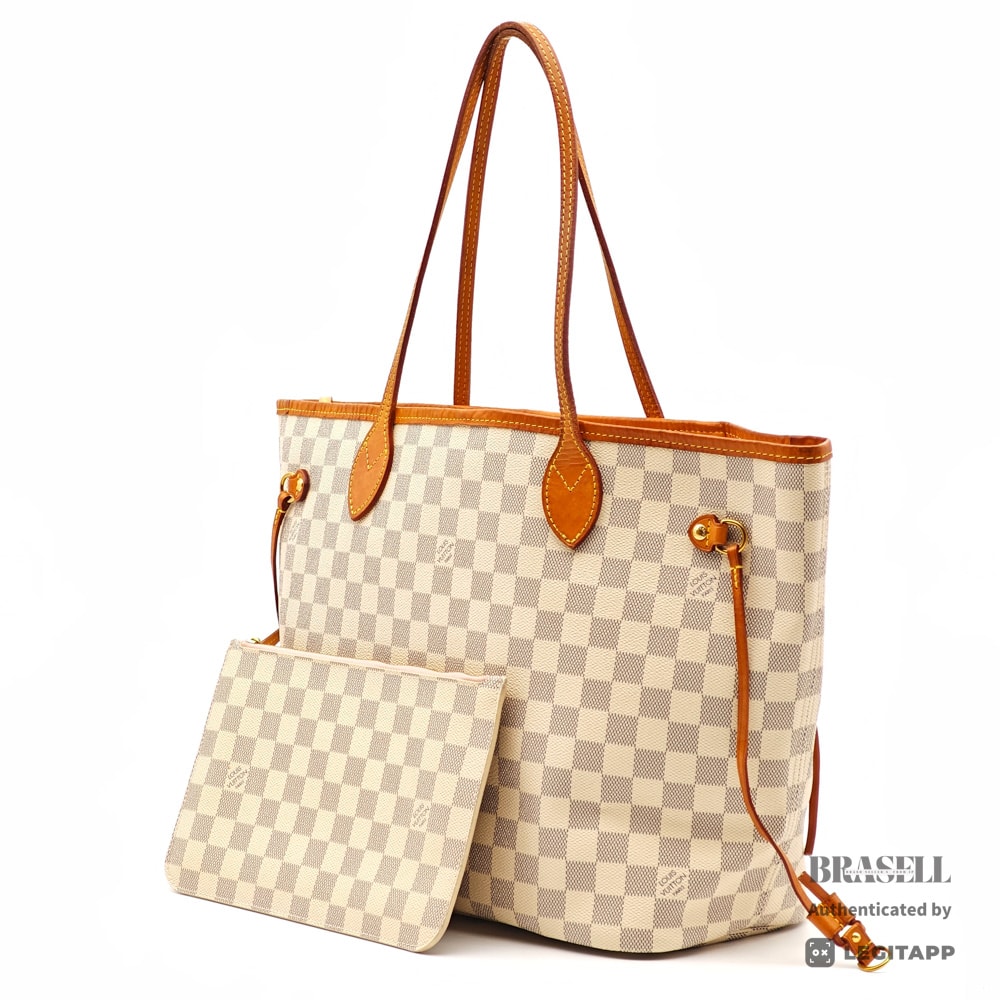 LOUIS VUITTON ルイ・ヴィトン ネヴァーフルMM ダミエ ネヴァーフルMM N51107 AR3189 トートバッグ Canvas ホワイト レディース