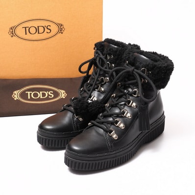 TOD'S トッズ ブーツ サイズ36 アンクルブーツ ショートブーツ 靴 イタリア製 ブランド古着【中古】20221214/GM3391