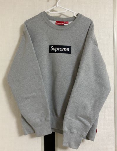 Supreme Box Logo Crewneck "Heather Grey" (22FW)