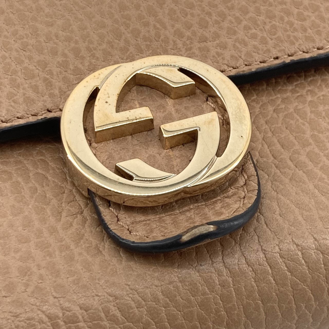 C (やや傷や汚れあり)】GUCCI（グッチ） インターロッキングG レザー