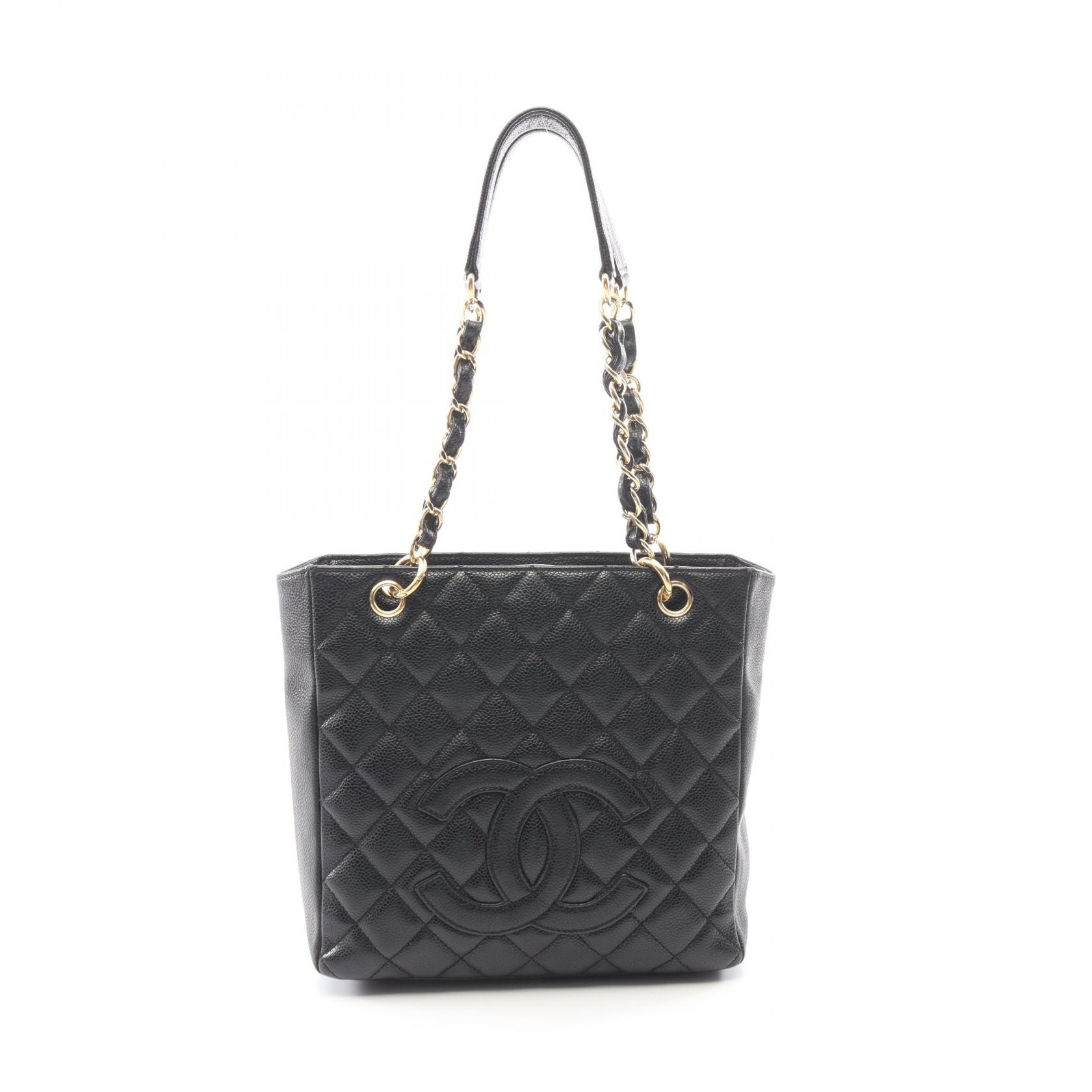 シャネル CHANEL マトラッセ PST トートバッグ バッグ キャビアスキン(グレインドカーフ) レディース ブラック系 A50994 【中古】