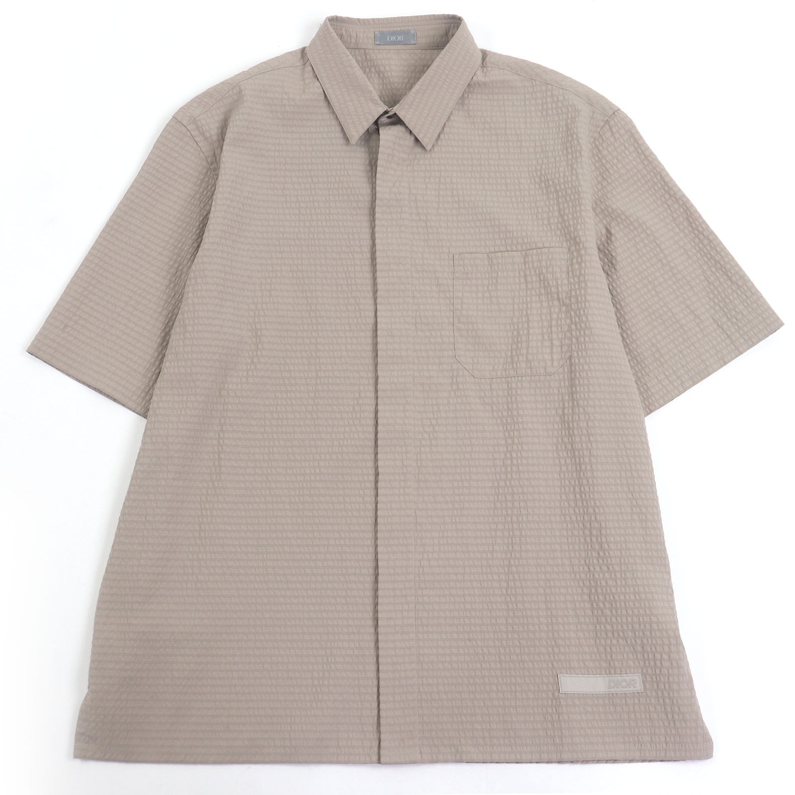 極美品 ディオール オム 半袖シャツ ベージュ メンズ 41