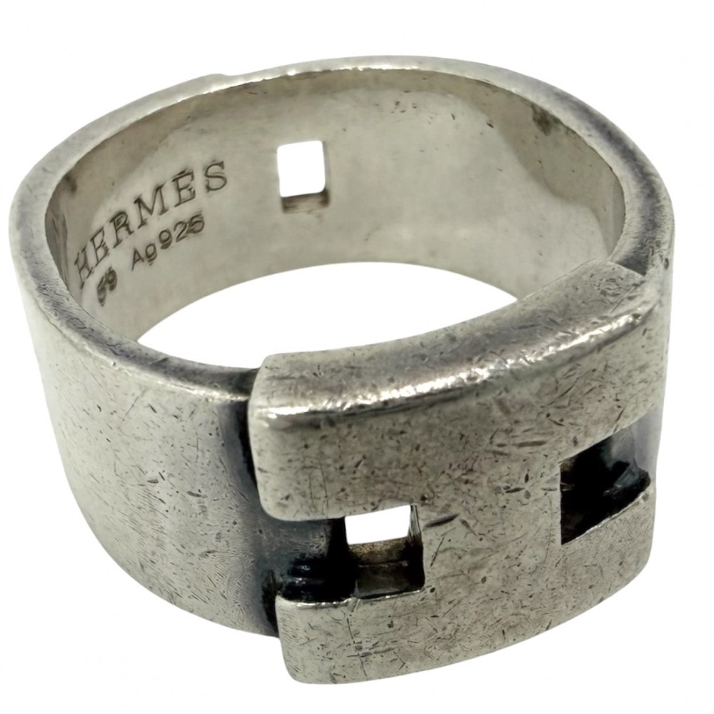 HERMES エルメス 指輪 ヘラクレス リング アクセサリー ジュエリー ヴィンテージ 59サイズ シルバー925 約17号 ユニセックス 約11.7g【中古品】
