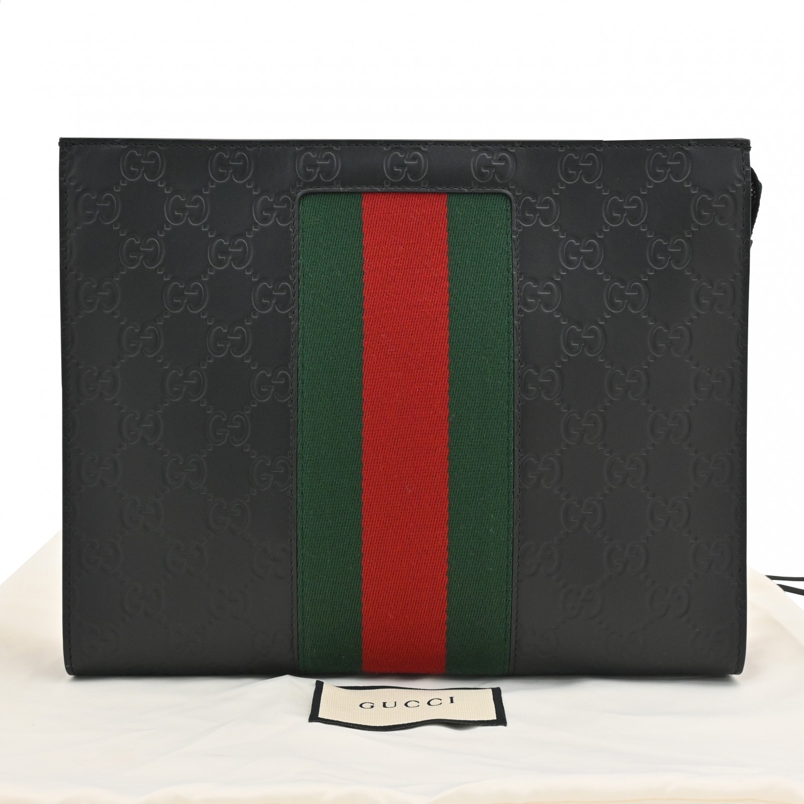 GUCCI グッチ ナイロン ポーチ ブラック 正規品 GG柄 GUCCI（グッチ） ポーチ レディース ブランド 化粧ポーチ GGナイロン