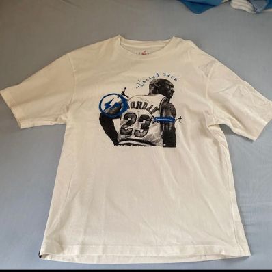 Air Jordan Travis Scott Fragment Tee "White"