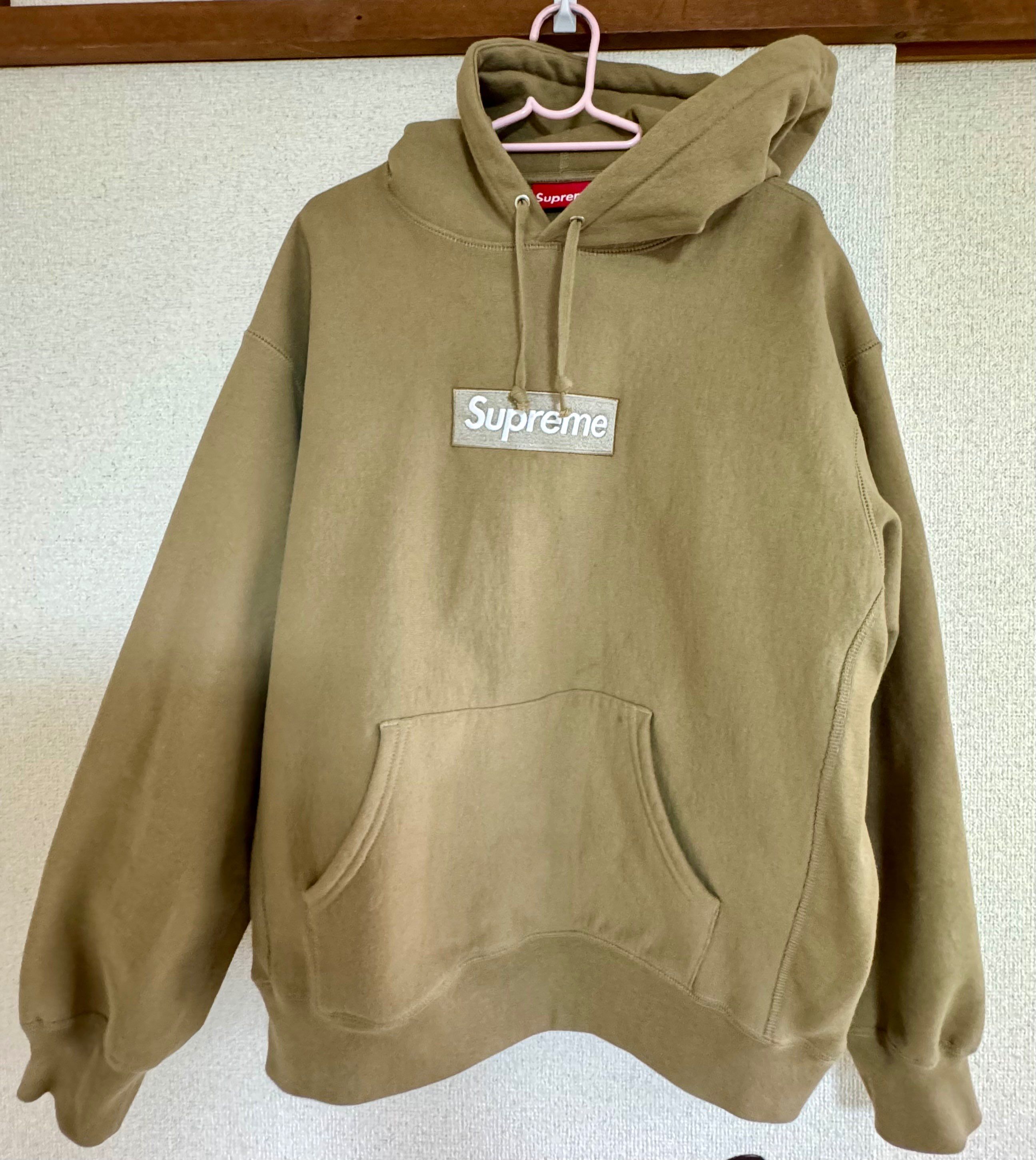 Supreme Box Logo Hooded Sweatshirt "Dark Sand" (23FW)