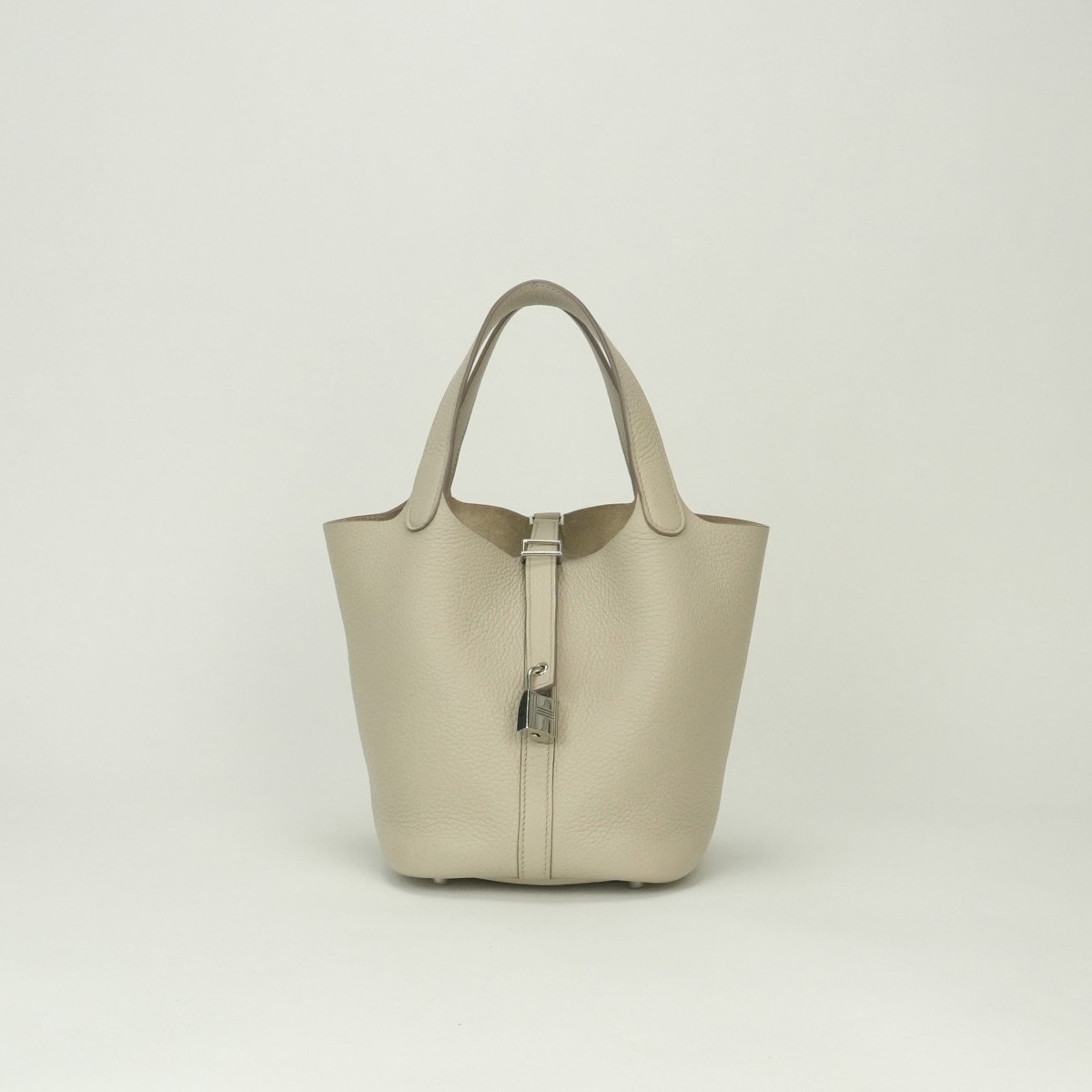 エルメス HERMES ピコタンロックPM ピコタンロック PM ピコタンPM ピコタンロック18 バッグ トートバッグ トリヨンクレマンス クレ Craie ホワイト White 白 シルバー金具 ハンドバッグ