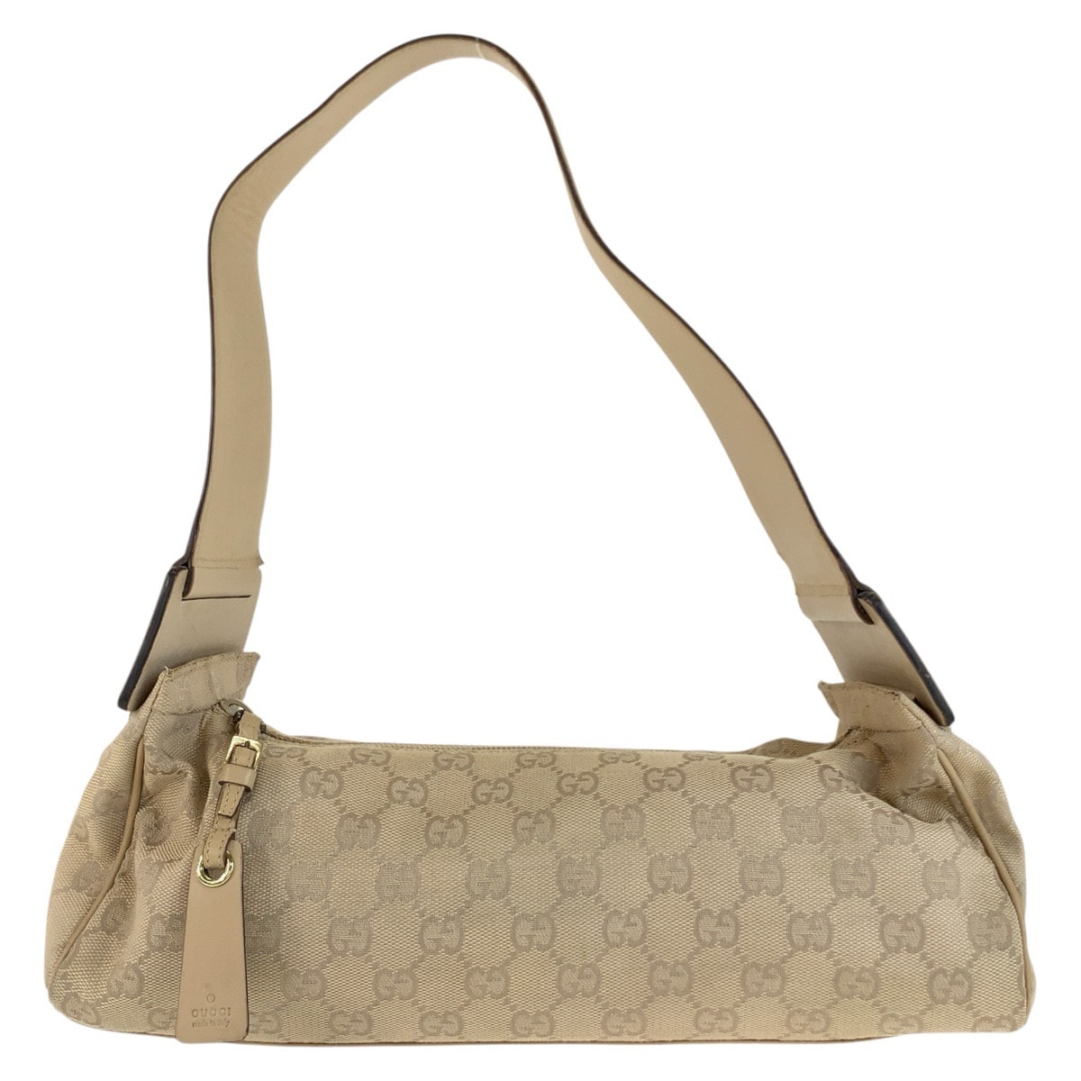 美品 GUCCI グッチ ベージュ ゴールド金具 GGキャンバス ショルダーバッグ 603749 【中古】