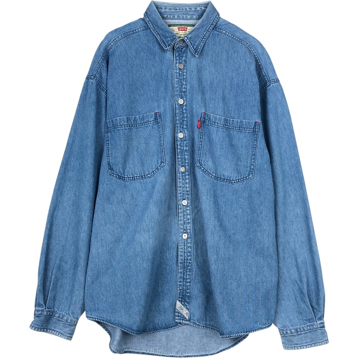 古着 90年代 リーバイス Levi's 長袖 デニムシャツ メンズL相当 ヴィンテージ/eaa666516