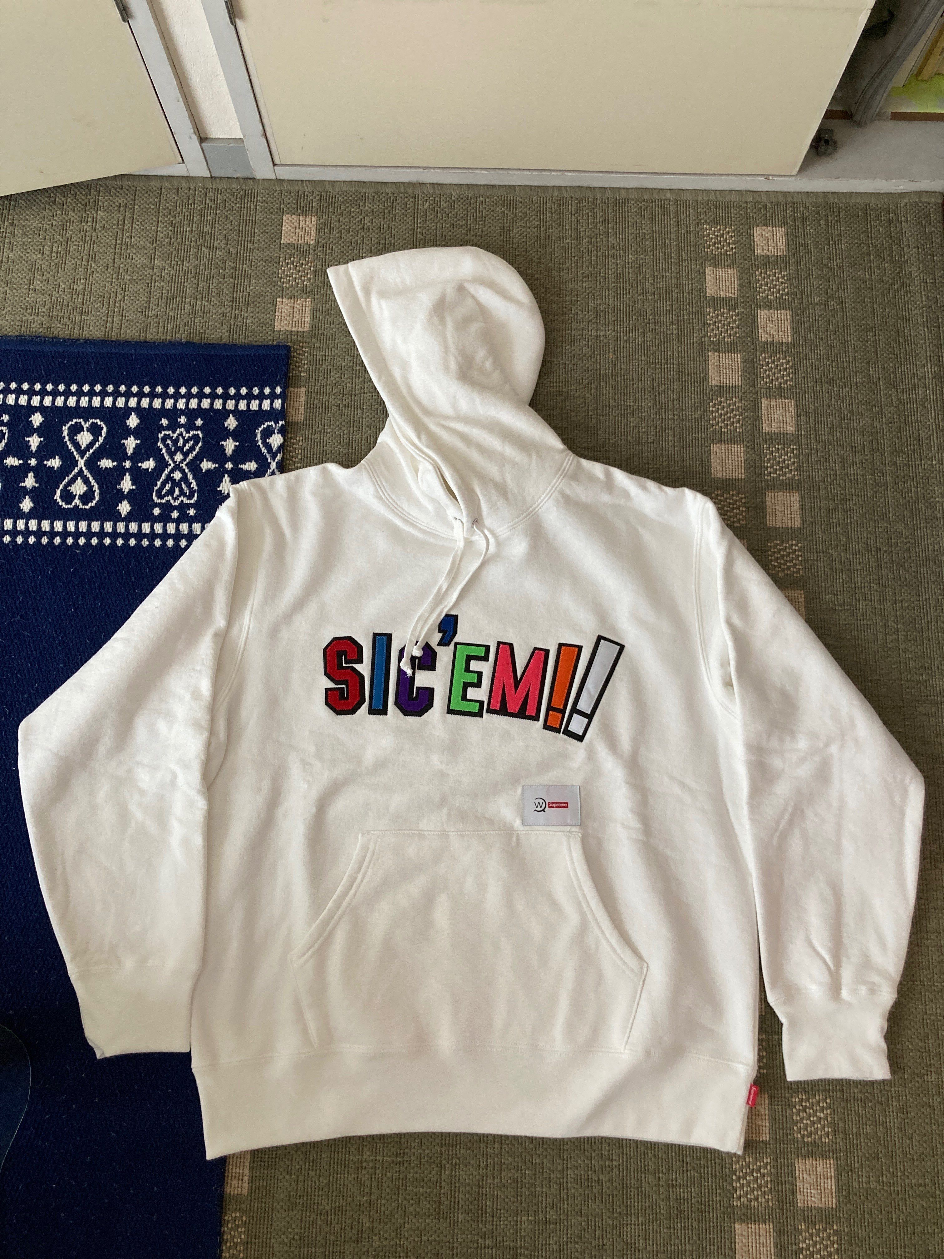 Supreme / WTAPS Sic'em! Hooded Sweatshirt "White"
