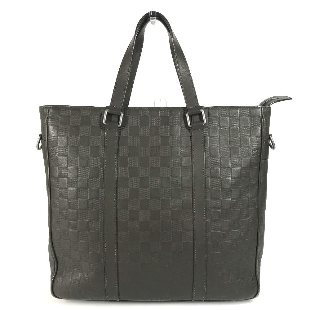 ルイヴィトン LOUIS VUITTON タダオPM N41270 ダミエ・アンフィニ カバン トートバッグ ハンドバッグ ダミエアンフィニレザー メテオール ブラウン