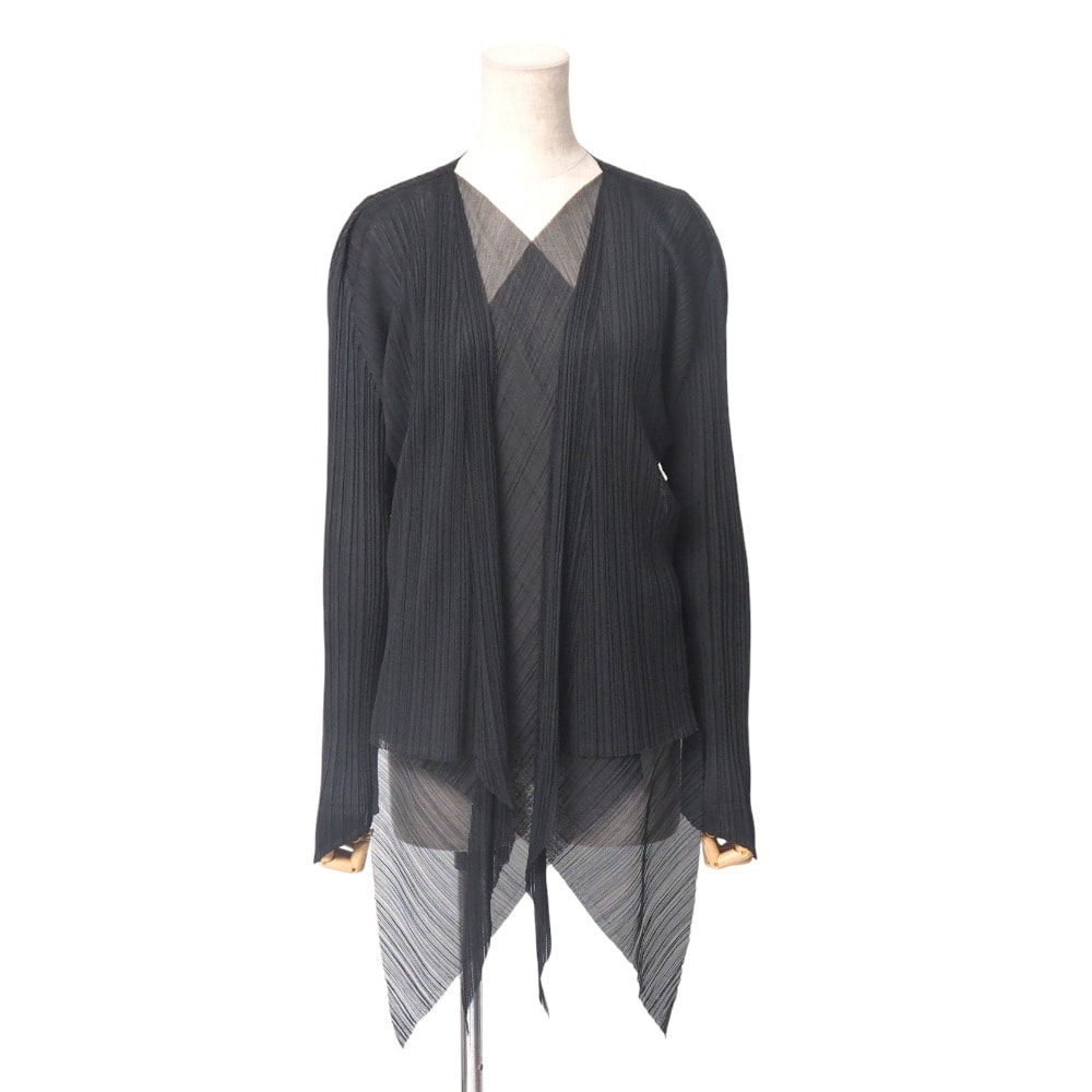 極美品❢プリーツプリーズ　カーディガン　イッセイミヤケ ISSEY MIYAKE イッセイミヤケ PLEATS PLEASE プリーツ