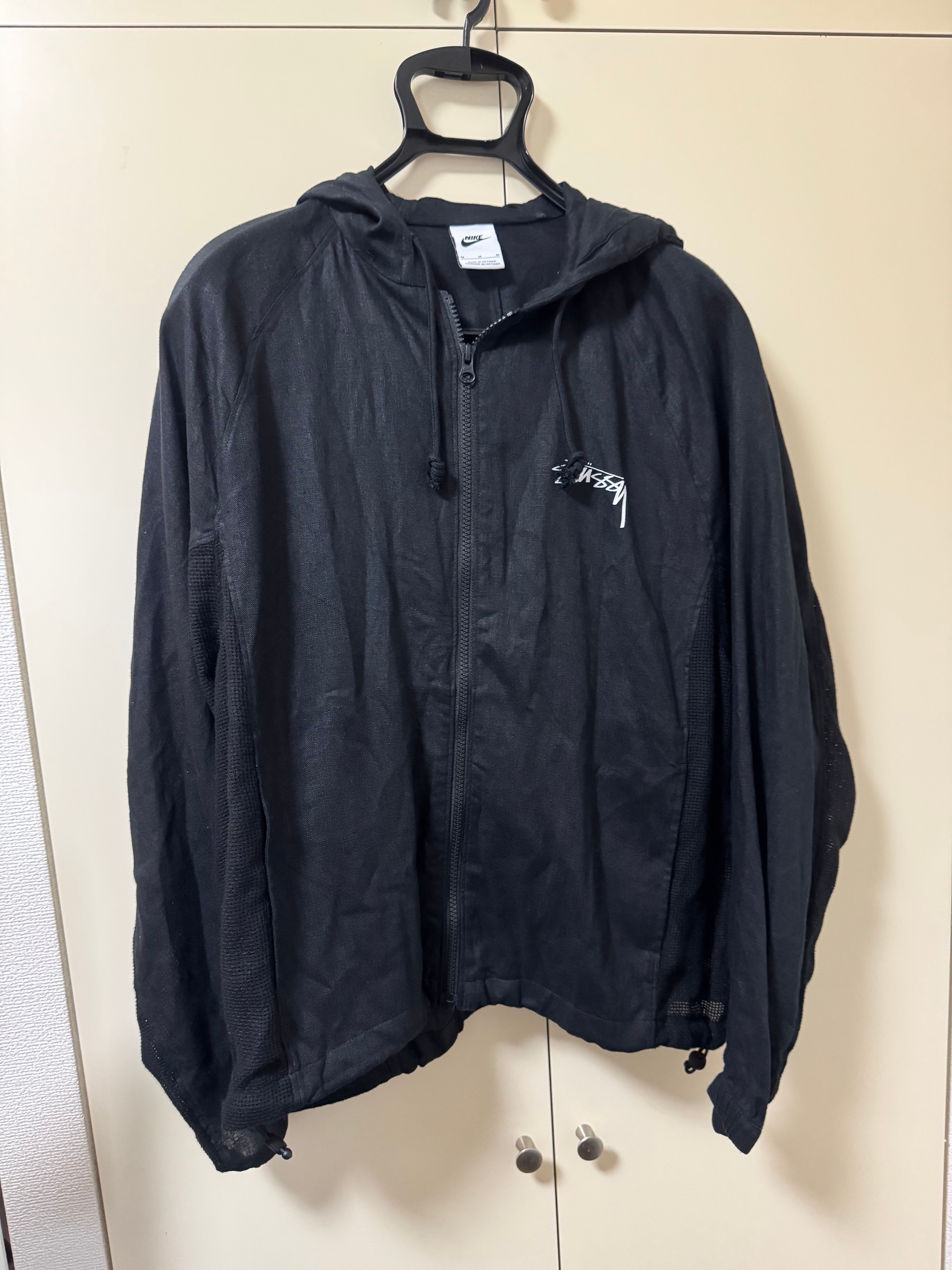 Stussy x Nike U NRG Linen Jacket Hoodie (US Size) "Black" FZ5751-010