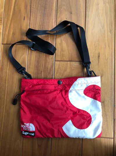 Supreme x The North Face S Logo Shoulder Bag "Red"
