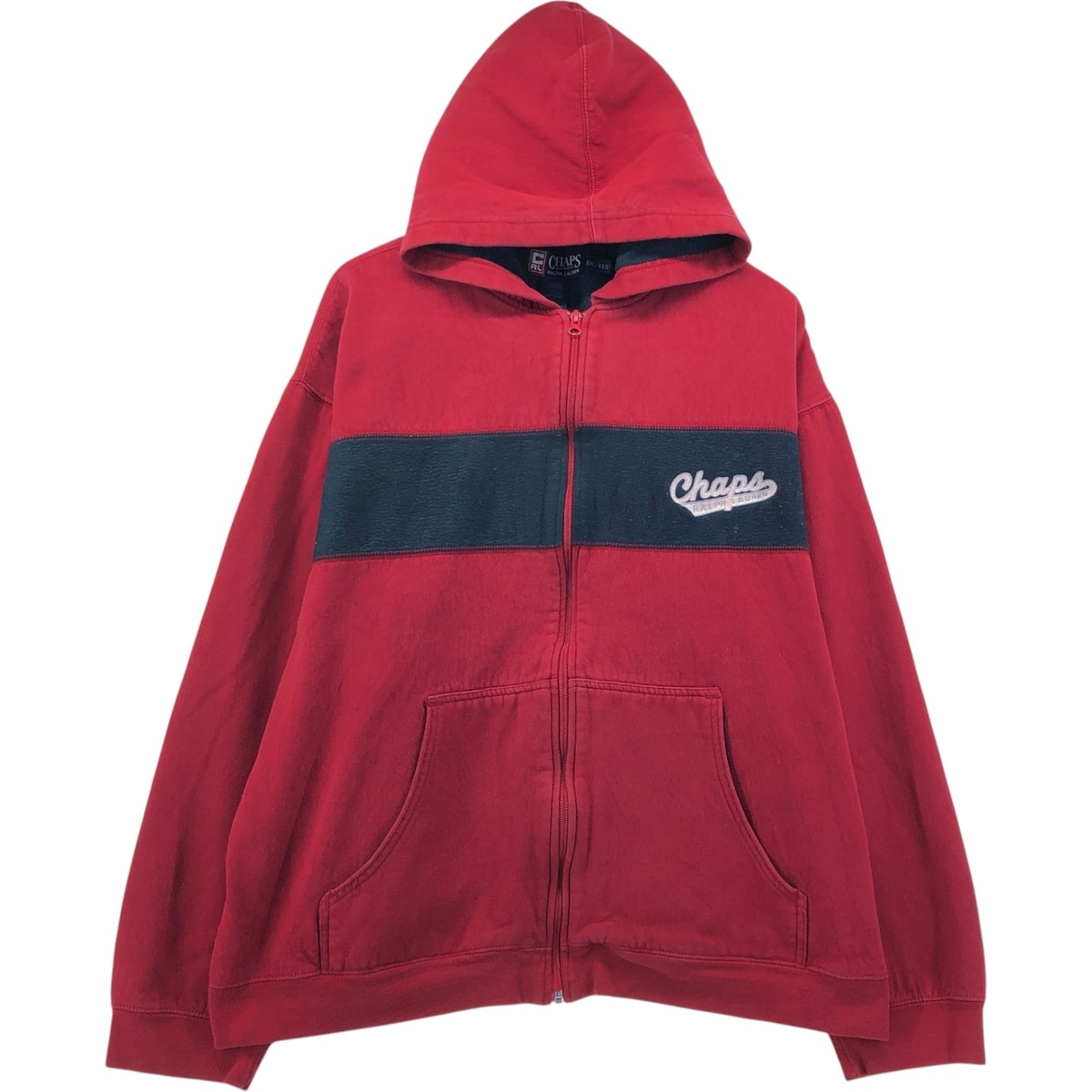 古着 90年代 ラルフローレン Ralph Lauren CHAPS チャップス スウェットフルジップパーカー メンズXXL相当 ヴィンテージ/eaa578001