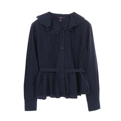 ルイ・ヴィトン LOUIS VUITTON ブラウス 衣料品 トップス コットン レディース ネイビー系 RW221J XKG FMBB05 【中古】