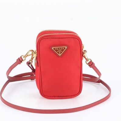 ■極美品 プラダ テスート ナイロントライアングル ロゴショルダーバッグ