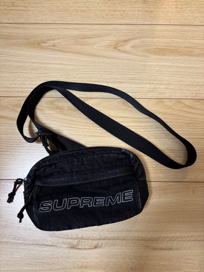Supreme Denim Mini Shoulder Bag "Black"