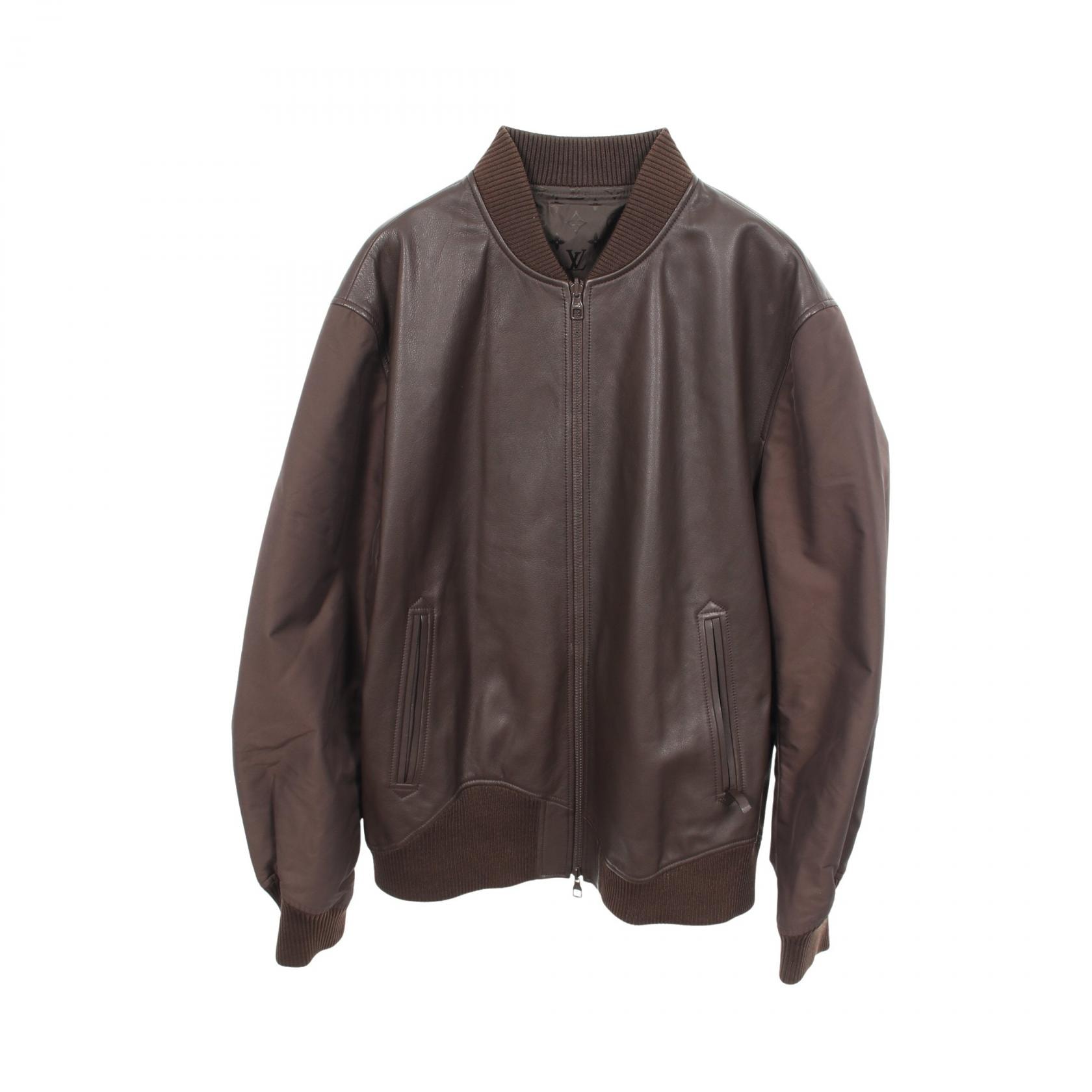 ルイ・ヴィトン LOUIS VUITTON モノグラム リバーシブル ブルゾン 衣料品 アウター レザー ナイロン メンズ ブラウン系 RM231Q TKV HIL47W 【中古】