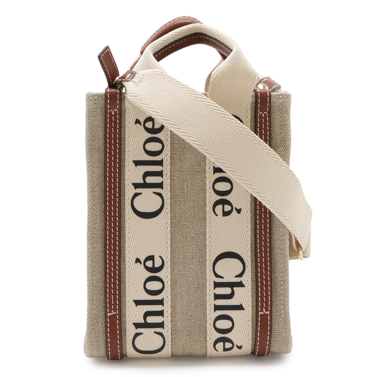 クロエノースサウス ミニトート ウッディ CHC24AP243I2690U