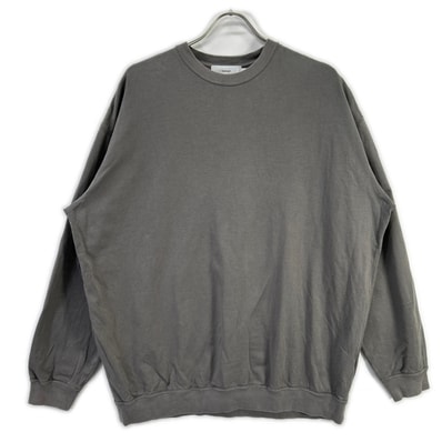 グラフペーパー GU243-70235 グレー Cotton Light Terry Crew Neck 1