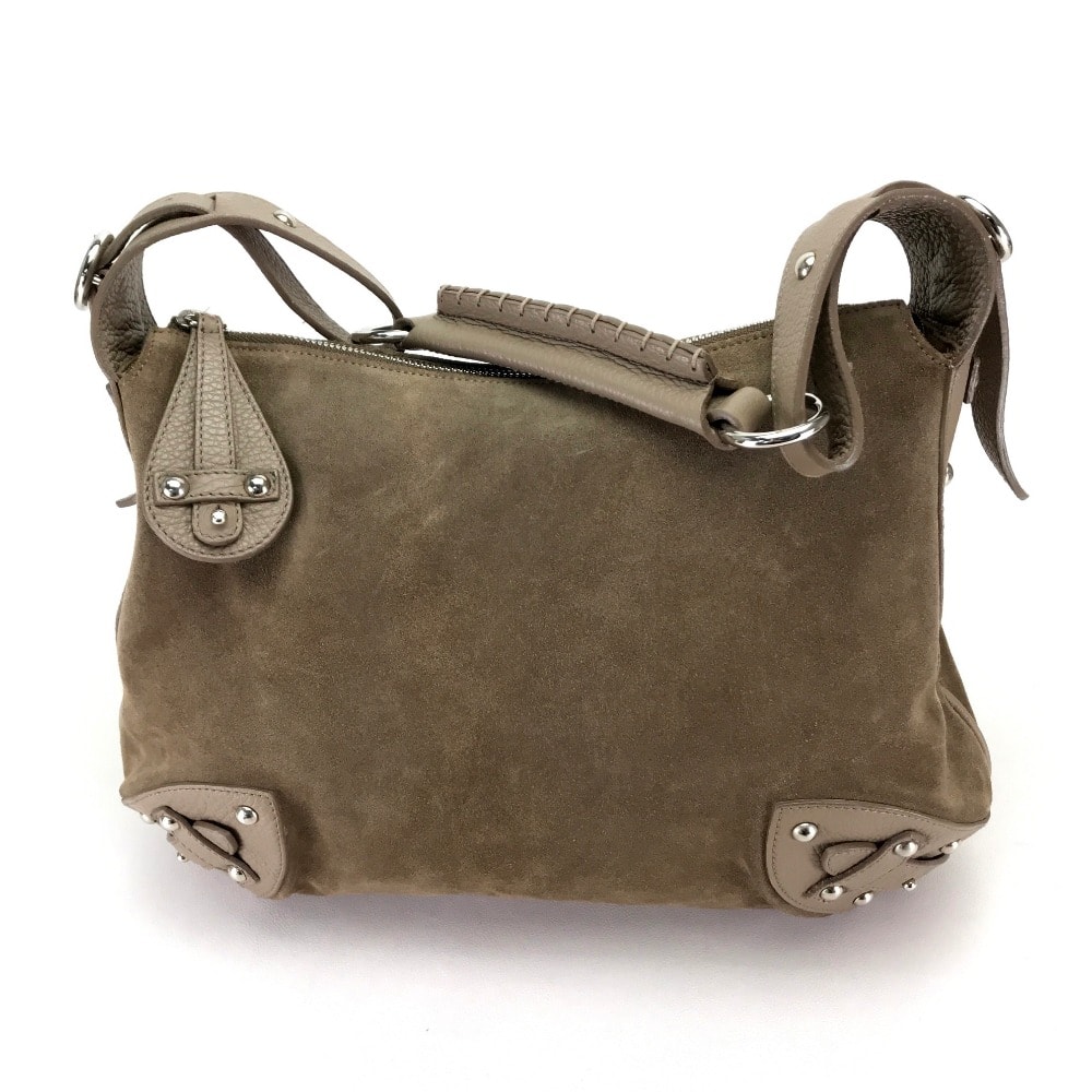 フルラ FURLA ショルダーバッグ マチなし カバン セミショルダーバッグ 肩掛け ショルダーバッグ スエード/レザー ブラウン系