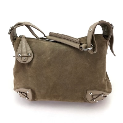 フルラ FURLA ショルダーバッグ マチなし カバン セミショルダーバッグ 肩掛け ショルダーバッグ スエード/レザー ブラウン系