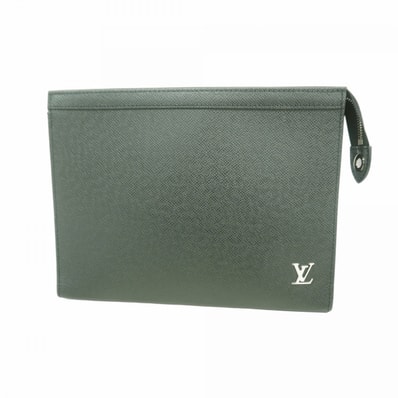 【6ed4337-k】ルイヴィトン クラッチバッグ タイガ ポシェットヴォワヤージュMM M30450 ノワール【中古】メンズ