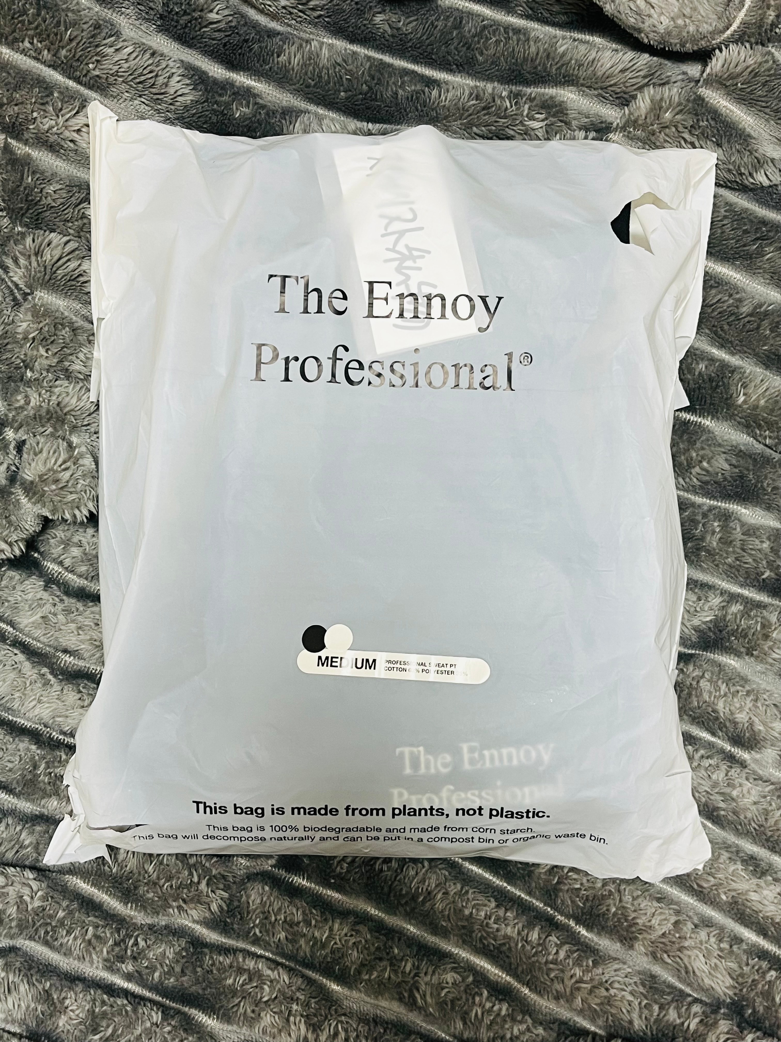 ENNOY x Stylistshibutsu 22AW Sweat Pant "Black/White" AW22BRENPT02NTL